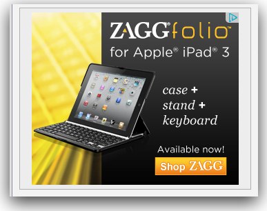 Gadget maker ZAGG ignores best practices and commits a sinful faux pas with its Google AdWords Display Network ads.